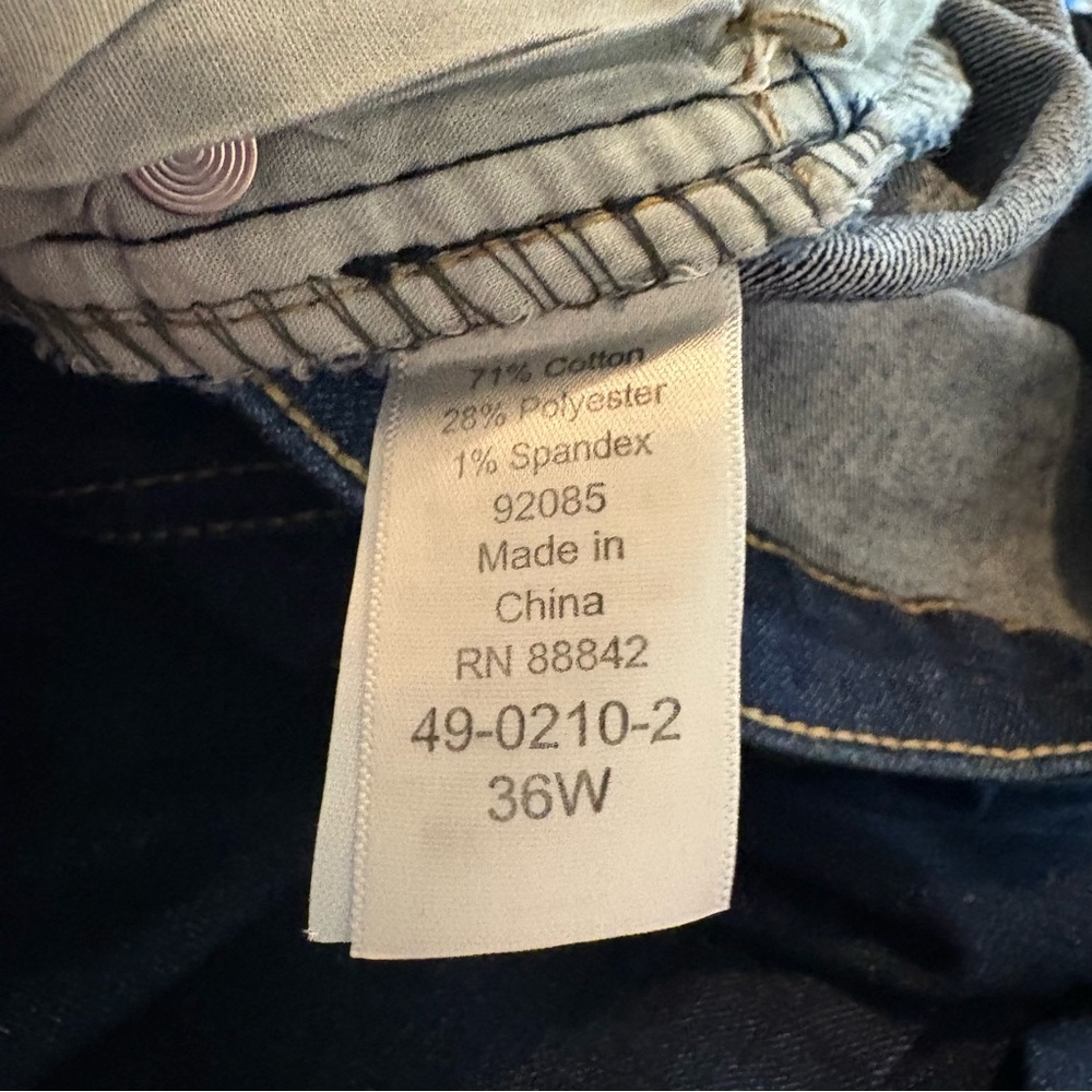 Woman Within Dark Blue Denim Jeans Women’s size 36W - Picture 10 of 10